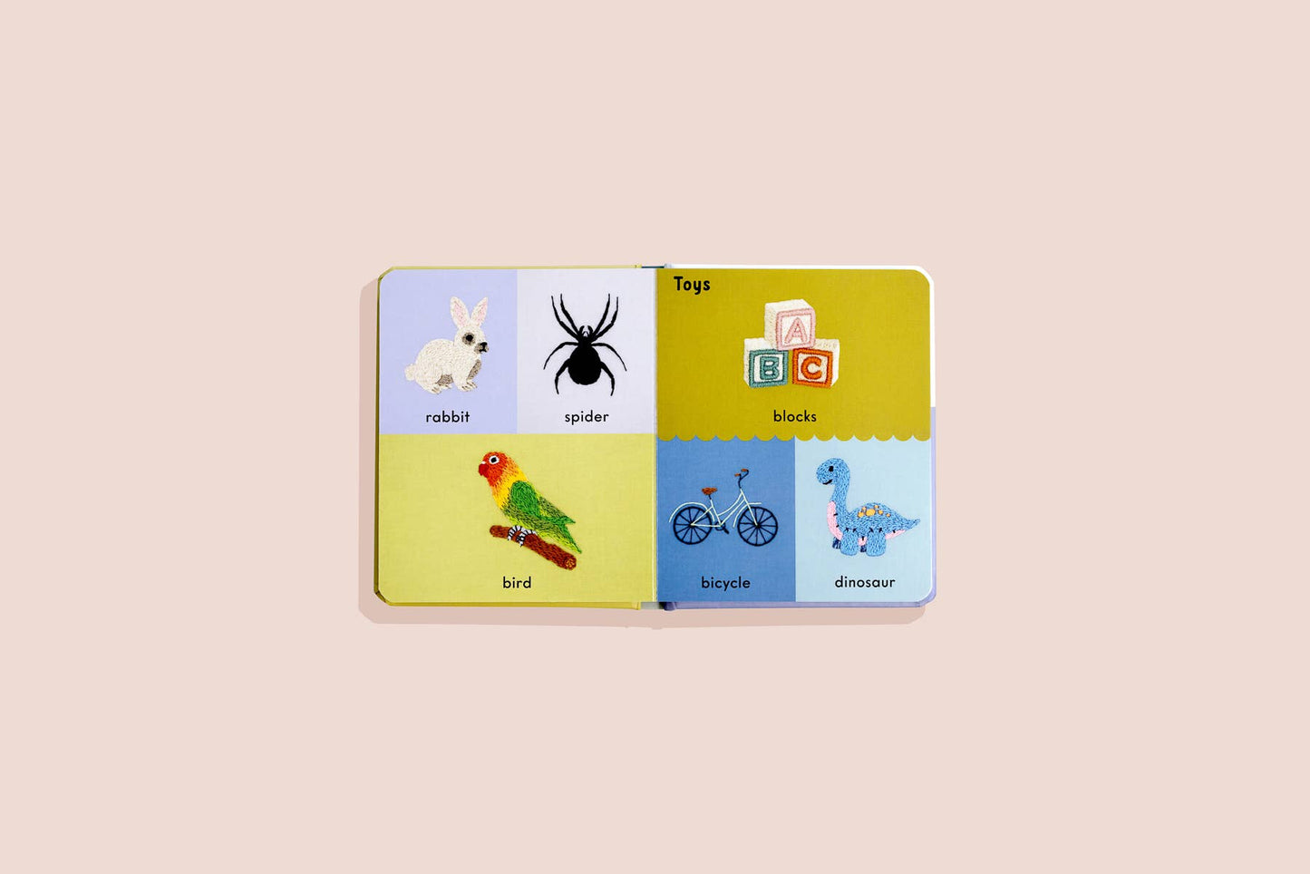 First Words Cute Embroidered Friends Board Book