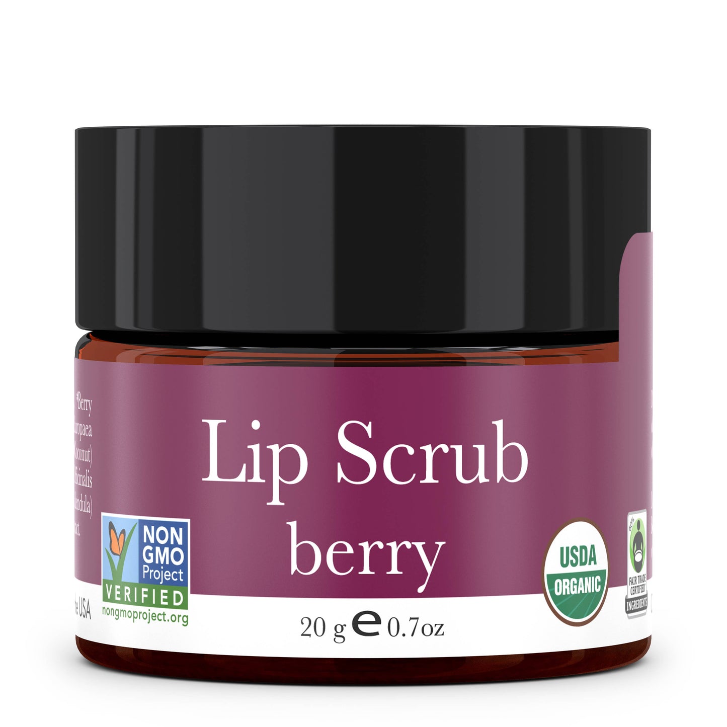Organic Sugar Lip Scrub 0.7oz (Vanilla, Mint, or Berry)
