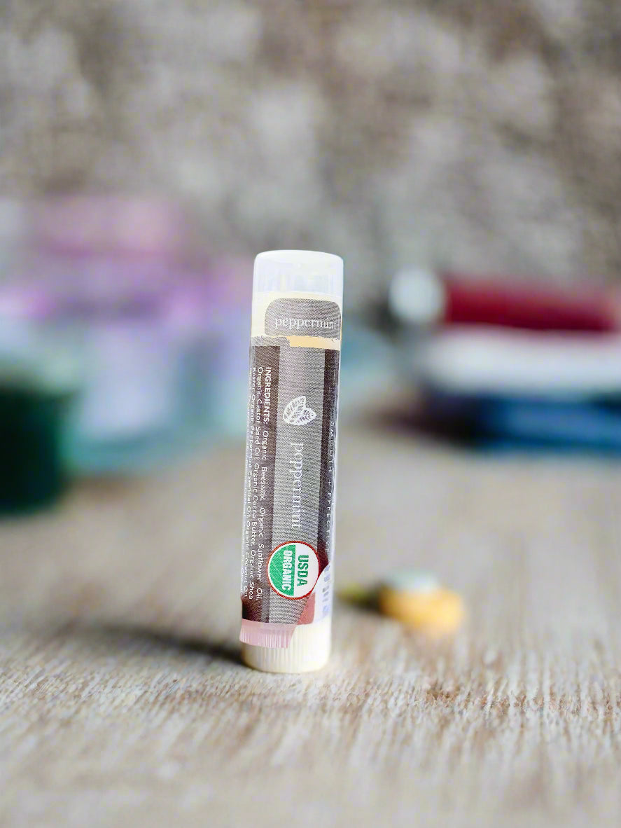 Organic Lip Balm (Peppermint) (Single)