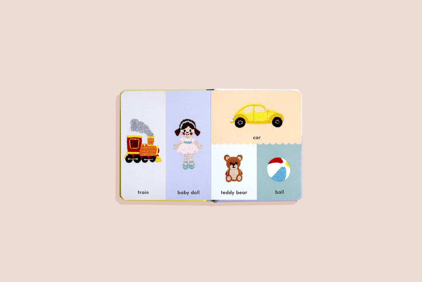 First Words Cute Embroidered Friends Board Book