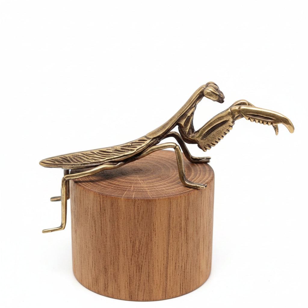 Brass Mantis Desktop Ornament