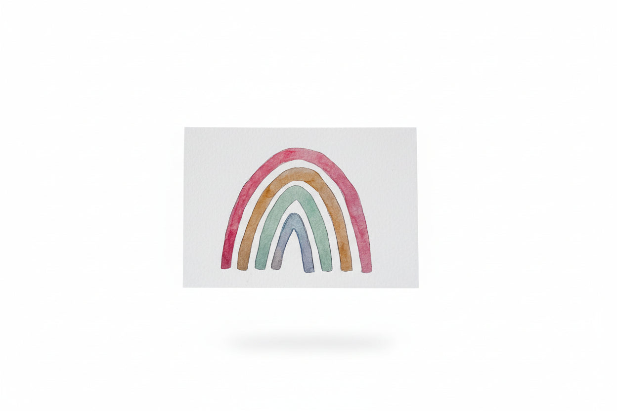 Watercolor Rainbow Greeting Cards