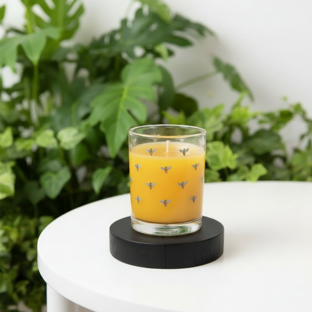 Honey Bees Short Juice Glass