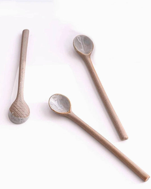 Ceramic Short Spoons (One)