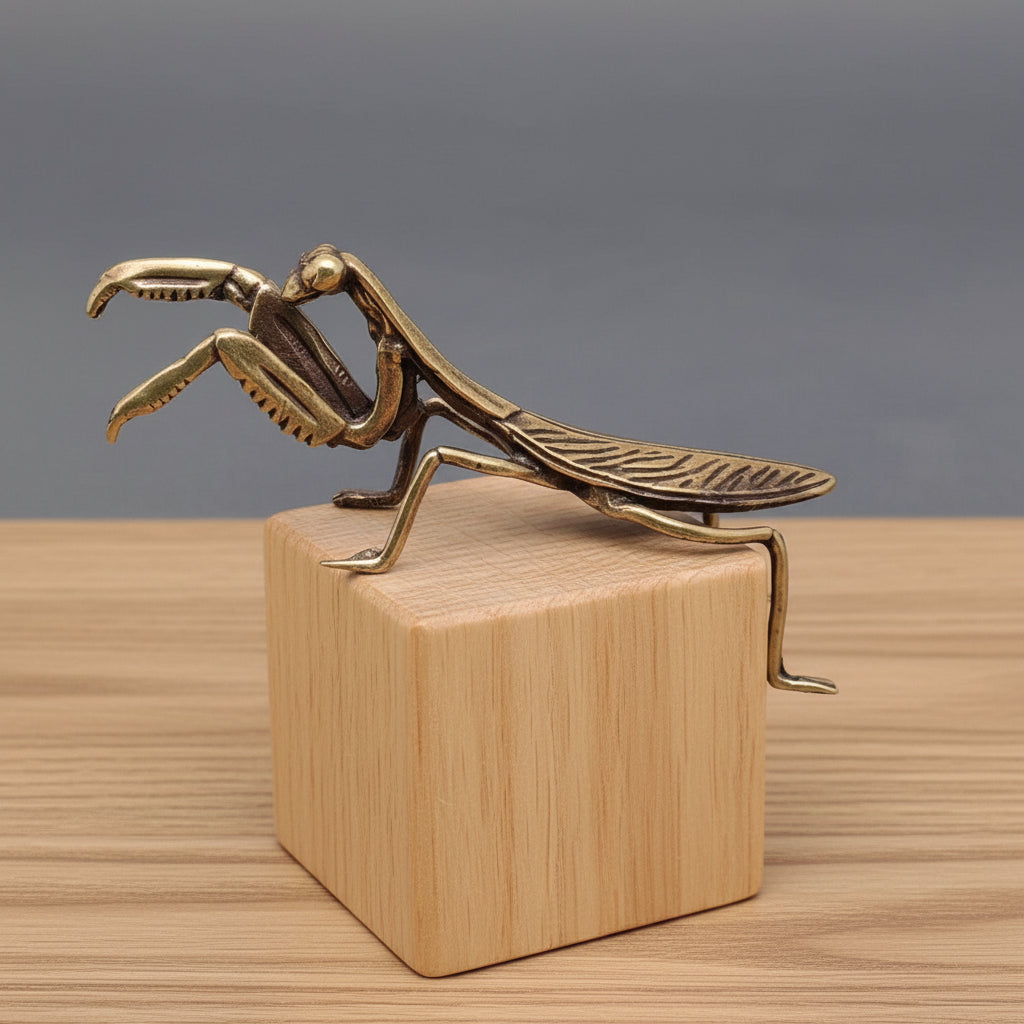 Brass Mantis Desktop Ornament