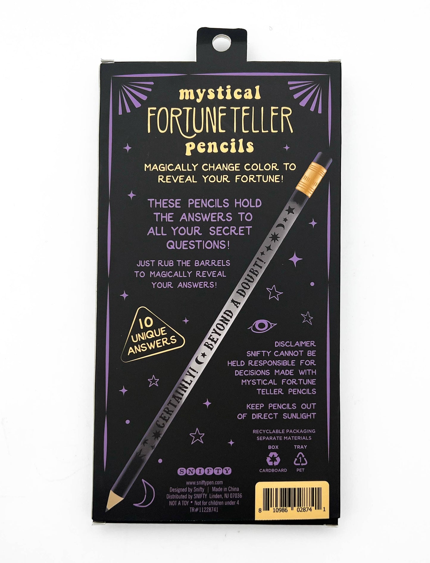 Fortune Teller Pencils (10 pencils per box)