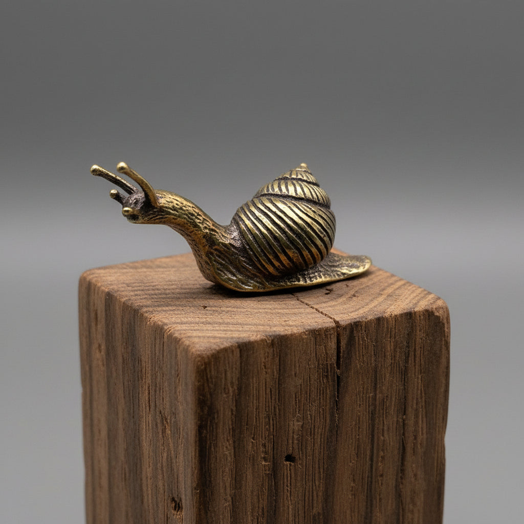 Brass Snail Desktop Ornament