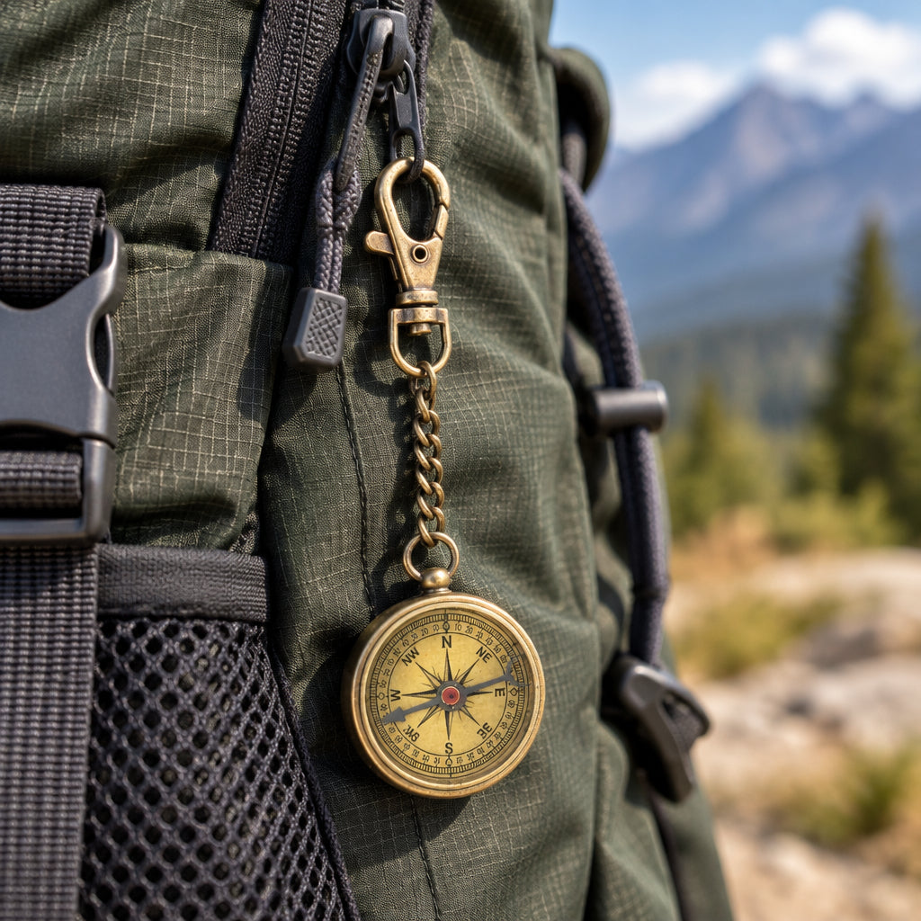 Compass Key Chain