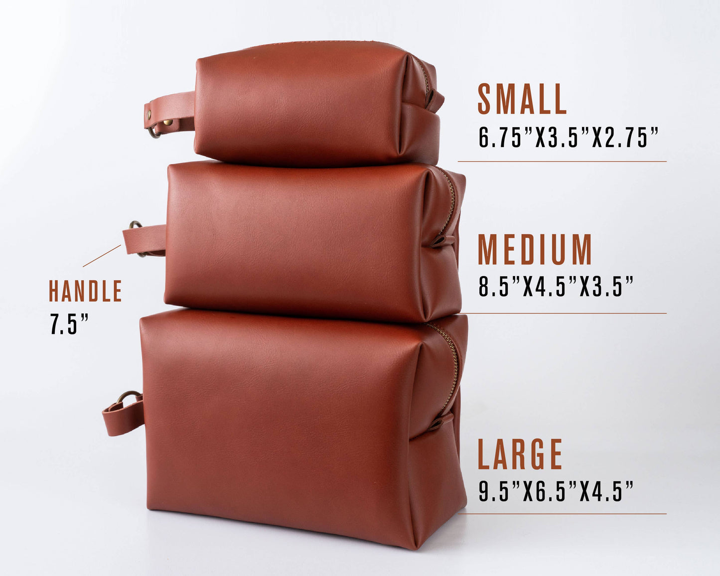 Vegan Leather Toiletry Bag